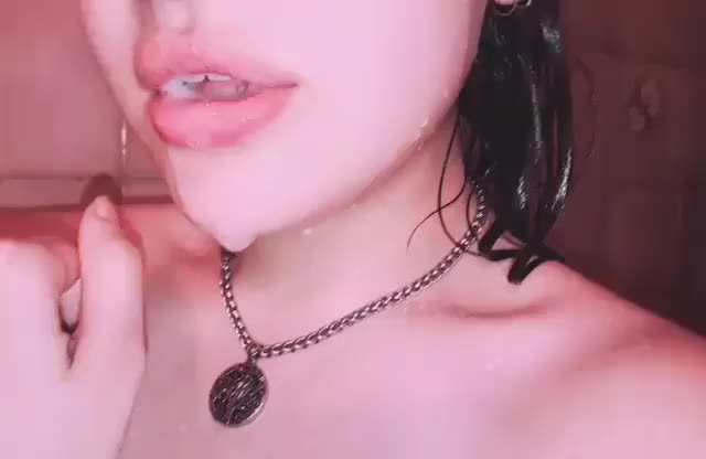 Hot Teen spit wet sucking fingers and plays POV