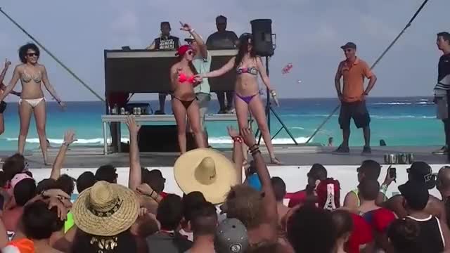 One of these Bikini Contest girls wants it more than the other two...