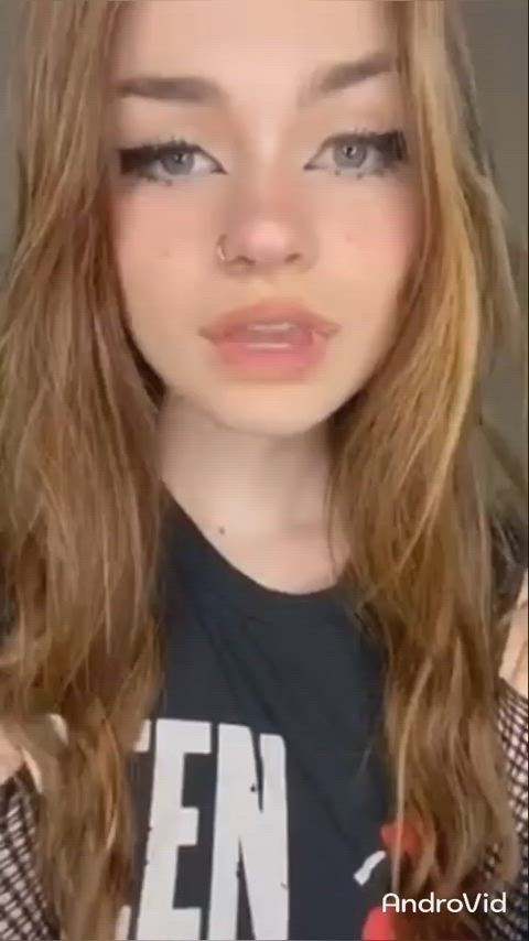 ahegao cute drooling spit tiktok gif