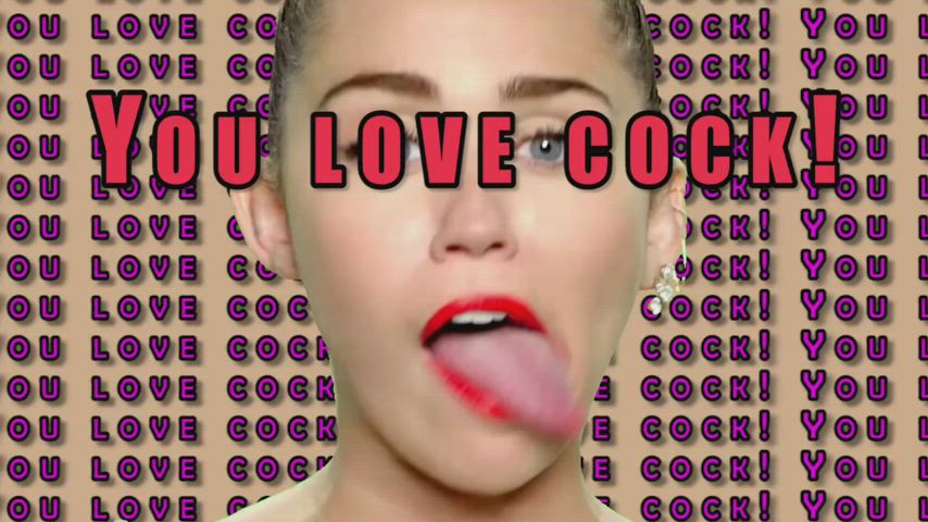 BabeCock Celebrity Miley Cyrus gif