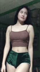 Armpits Asian Belly Button Dancing Hair Legs Shorts Smile TikTok gif