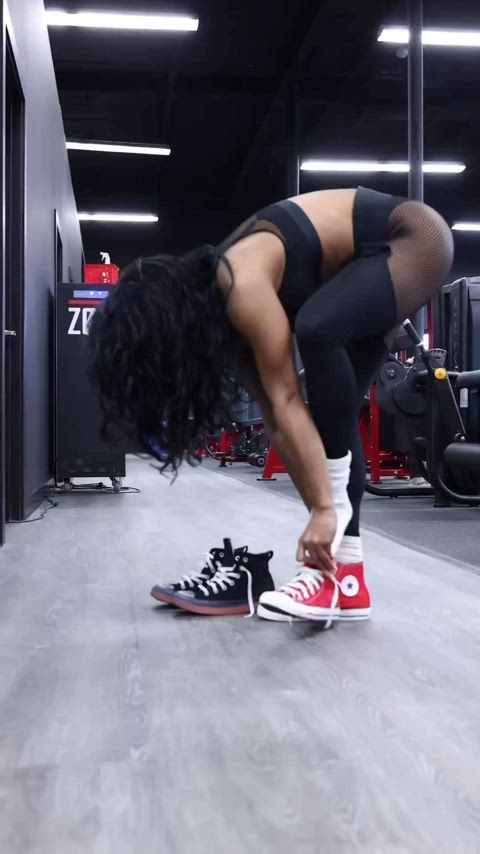 booty ebony fitness gif