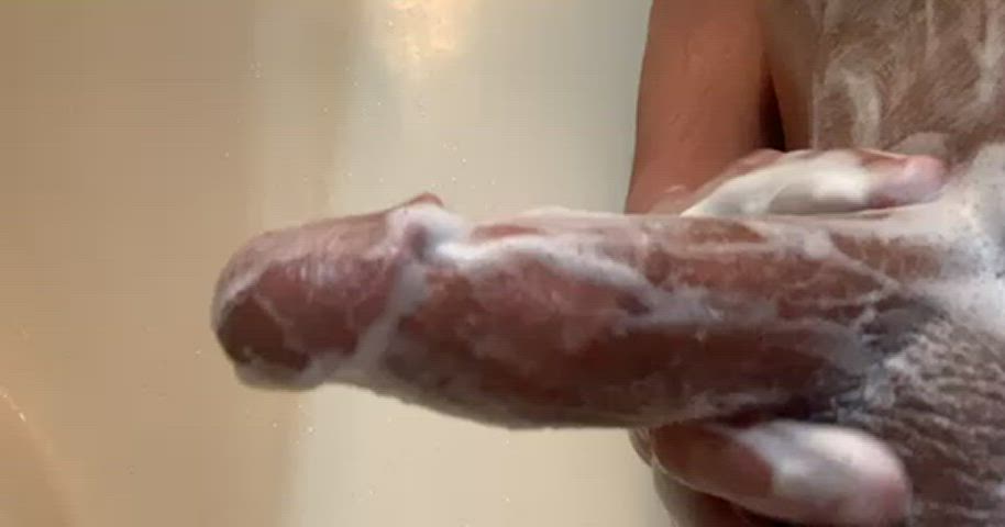 cock cock worship shower gif