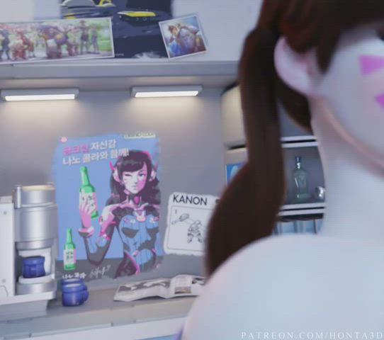 3d animation ass boobs overwatch riding gif