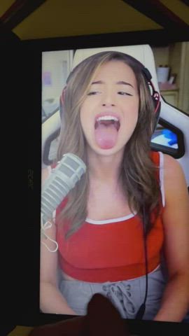 Pokimane getting drenched