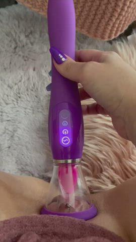 clit pump pierced toy gif