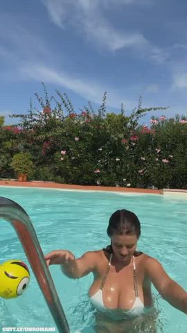 big tits bikini boobs bouncing tits cleavage compilation dancing tiktok tits gif