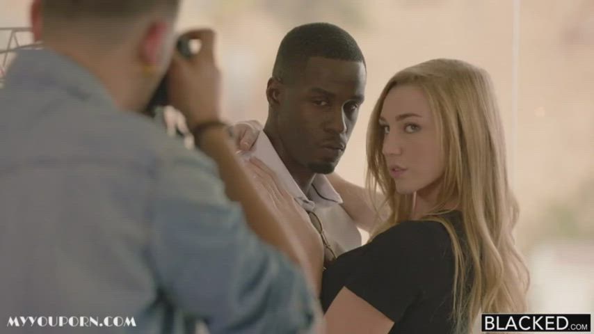 blonde cheating interracial gif