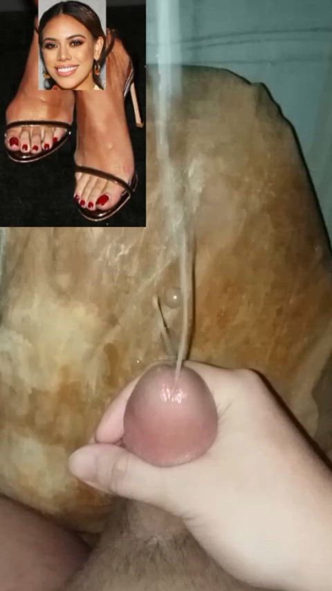 cumshot jerk off celebrity tribute foot fetish high heels toes ropes cum on feet