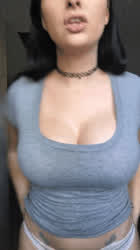 Bailey Jay Big Tits Curvy Cute Jiggling Kiss Lips gif