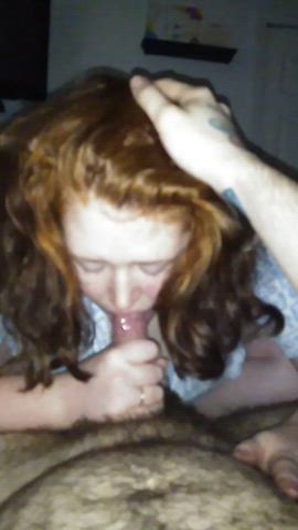 hot redhead sucking dick