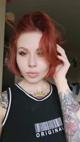 tattoo tits white girl gif