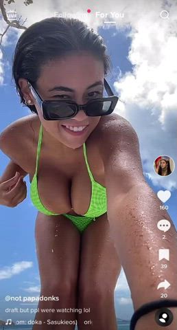 big tits bikini tiktok gif