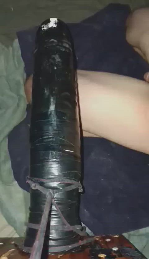 amateur anal anal play ass dildo gape huge dildo sex toy solo painal wow gif