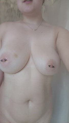 boobs bouncing tits busty shower gif