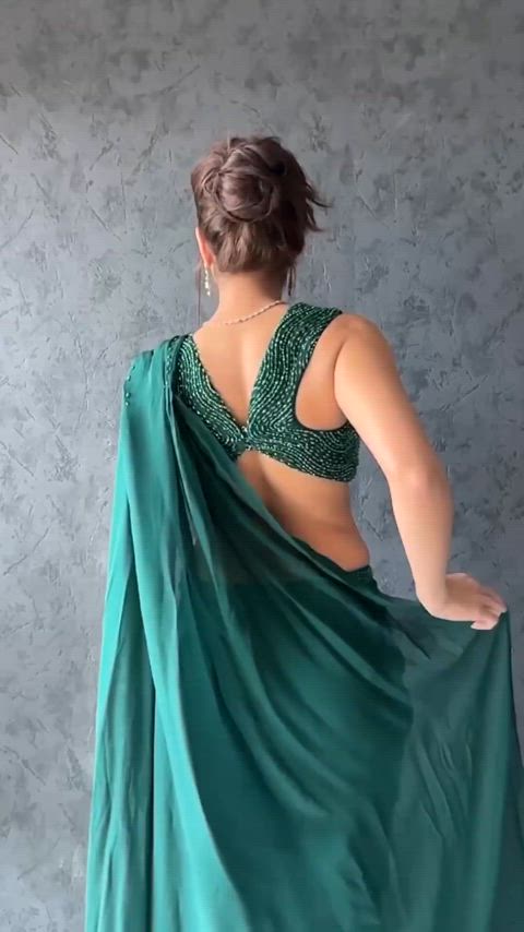 ass back arched backshots bareback bollywood celebrity hindi indian saree tribute