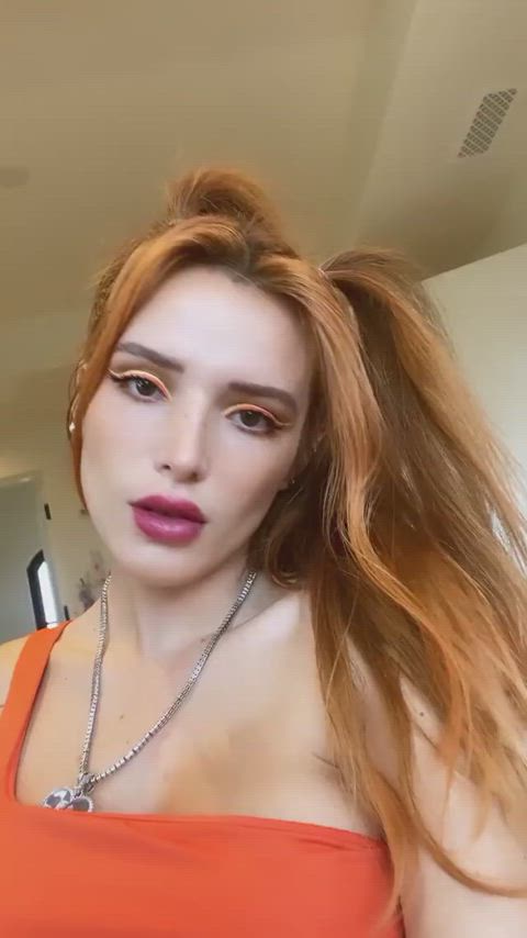 bella thorne celebrity redhead gif