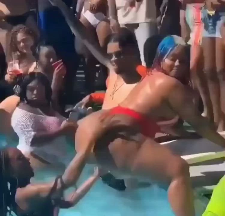 Ass Booty Pool Thick gif