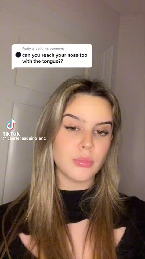 long tongue tongue tongue fetish gif