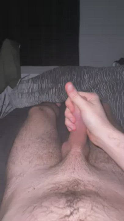 Cum Hairy Uncut gif