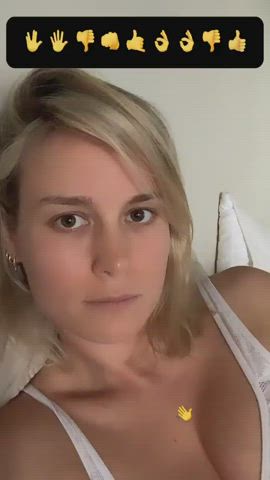 Brie Larson's cleavage