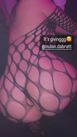 big ass booty bouncing bubble butt fishnet jiggling latina stripping twerking gif