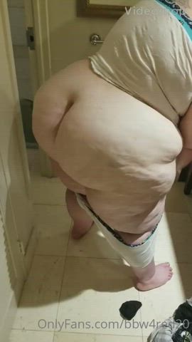 bbw big ass chubby pawg ssbbw shower thick gif