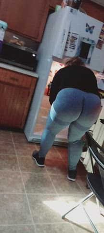 big ass curvy yoga pants gif