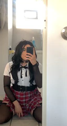 schoolgirl sissy sissy slut gif