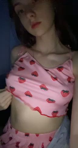 flashing teen tits gif