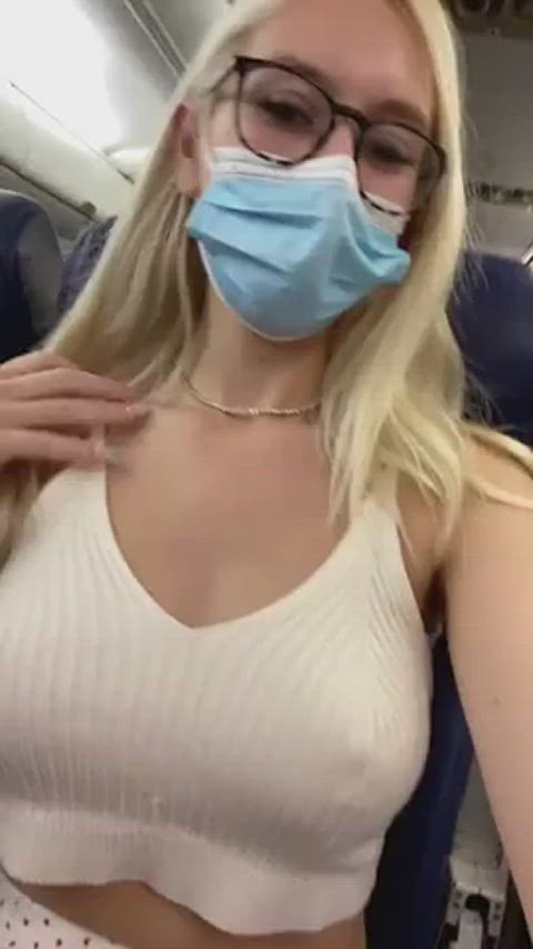 airplane flashing public gif