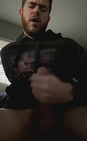 big dick cumshot gay handjob male masturbation masturbating solo gif