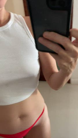 hotwife milf natural tits tits gif