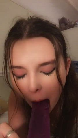 blowjob deepthroat dildo gif