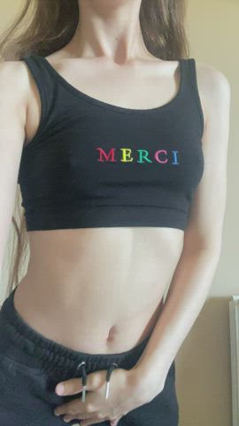 stare at my midriff, merci