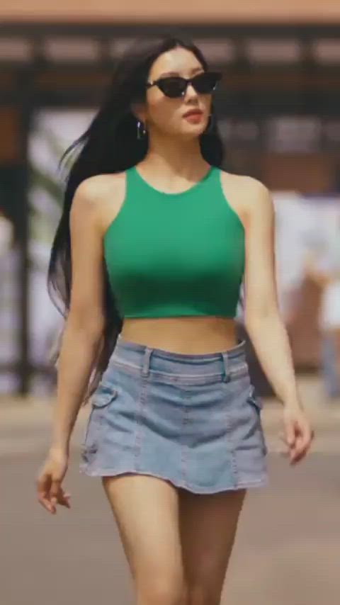 big tits korean kpop gif