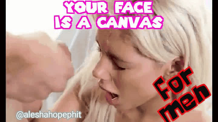 caption cum cumshot facial pornstar gif