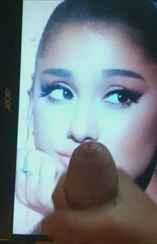 Ariana Grande Cum Tribute gif