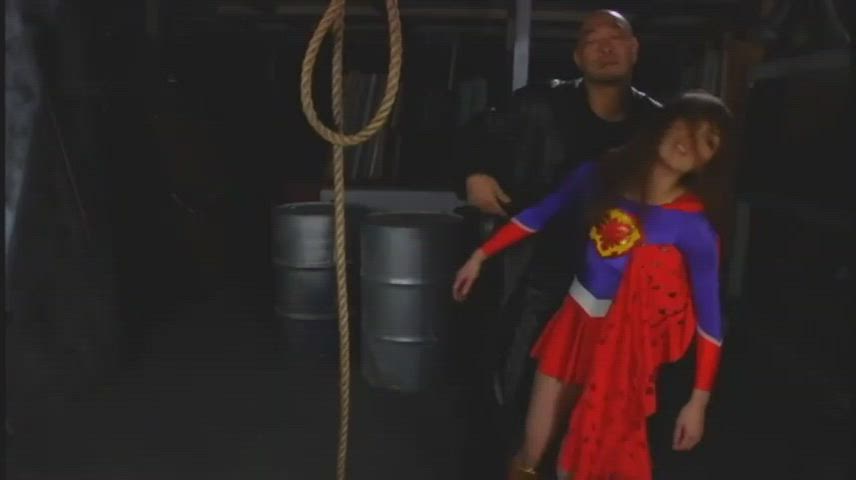 Cosplay Humiliation Superheroine gif