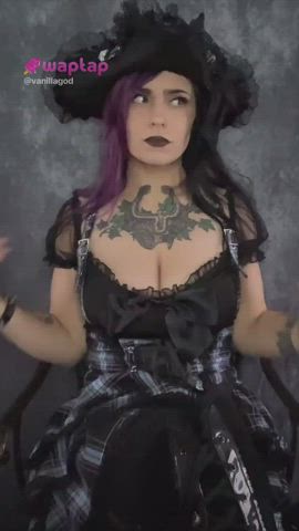 alt bdsm busty cosplay tattoo tiktok tits titty drop gif