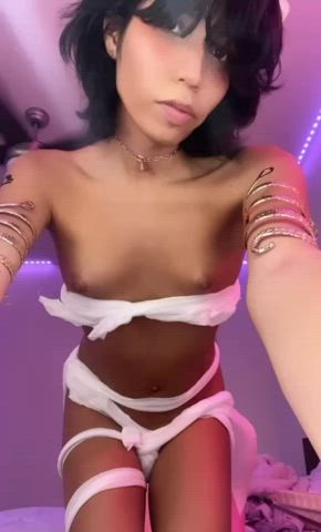 boobs cosplay cute dancing mtf small tits trans gif