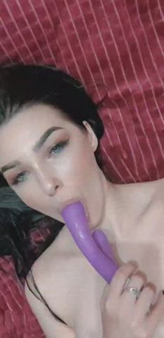 dildo pornstar sucking gif