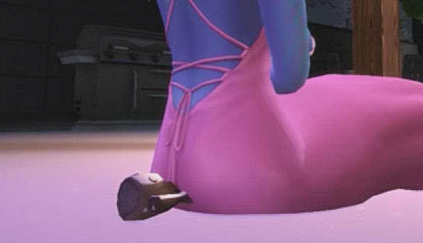 animation ass big ass face farting fart fart fetish giantess smother tiny gif