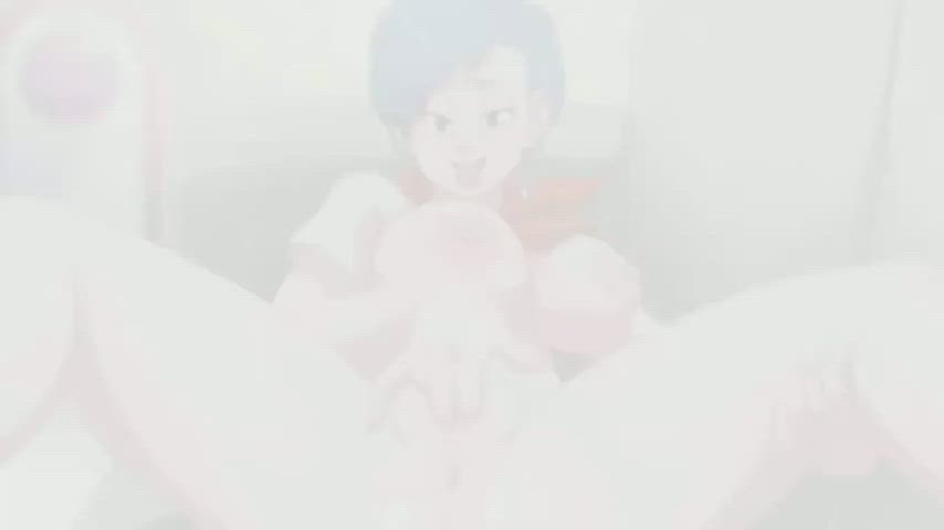 Bulma fingering herself to a wet climax (OrangePeel) [DBZ]