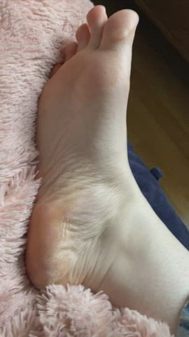feet slut spanking gif