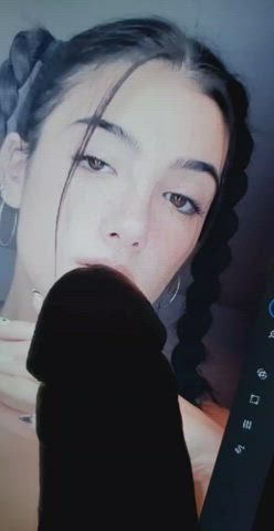 charlidamelio cumtribute face