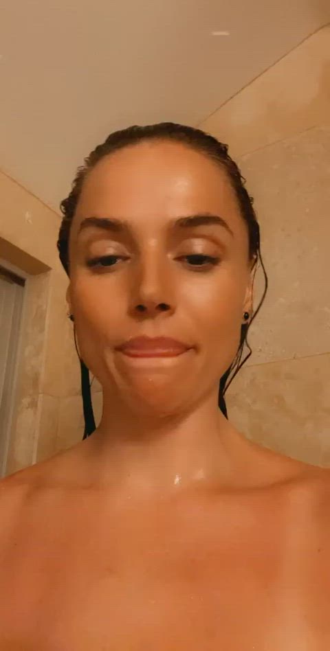 in the shower