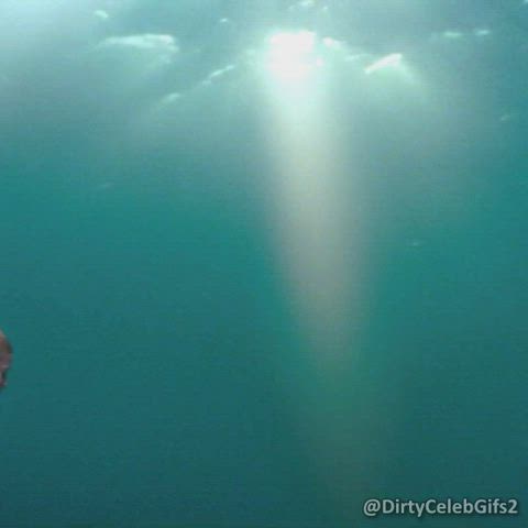 Celebrity Kelly Brook Nude Riley Steele Underwater gif