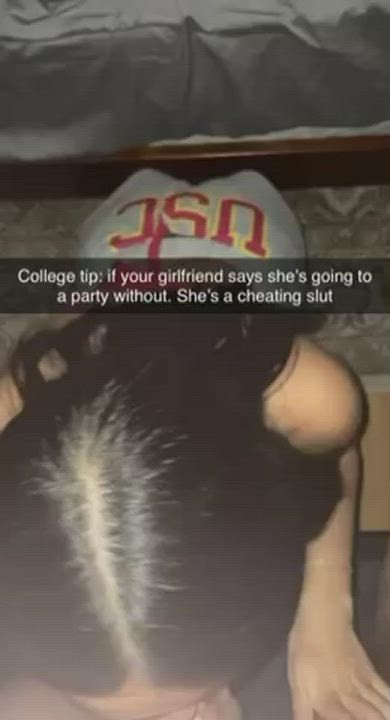 BWC Caption Cheating College Cuckold Girlfriend Hotwife Party Sloppy White Girl Porn