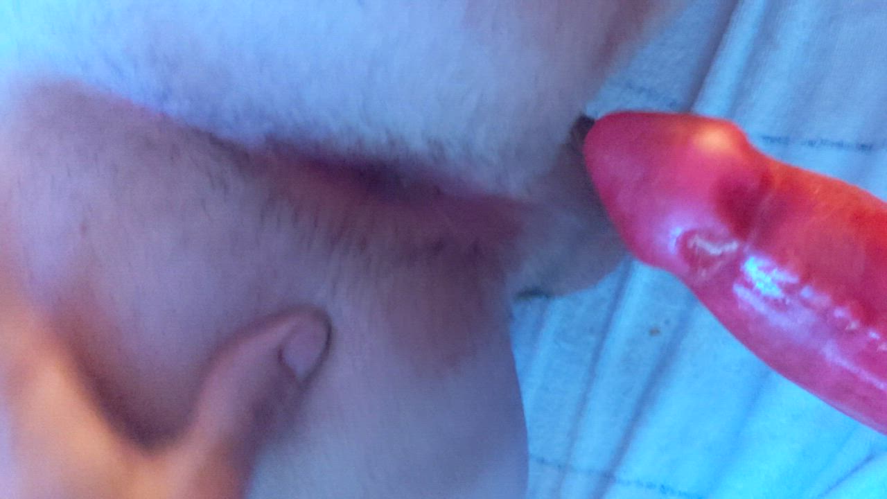 Anal Gape Gay Huge Dildo Pegging gif